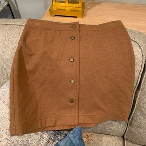 Brown pencil skirt